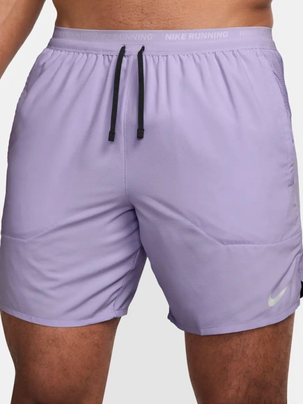 Nike Stride Men's Dri-FIT 7" Brief-Lined Running Shorts Purple Hydrangeas Large